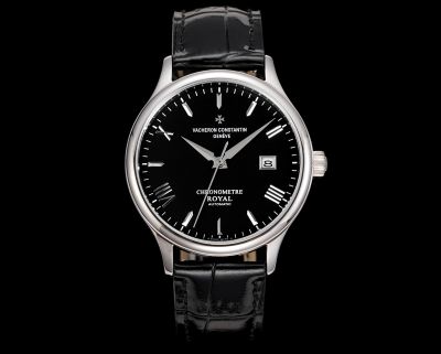 Vacheron Constantin Patrimony 9015 Movement 28800/H 40mm 316L Steel Black/Blue/Gold Face Watch